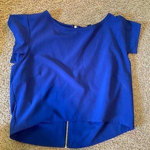 Royal blue Crop top